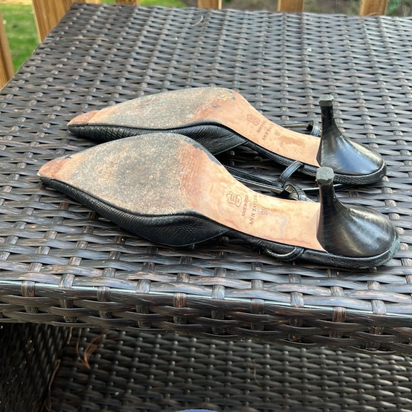 Vintage black slingback heels - Picture 5 of 5